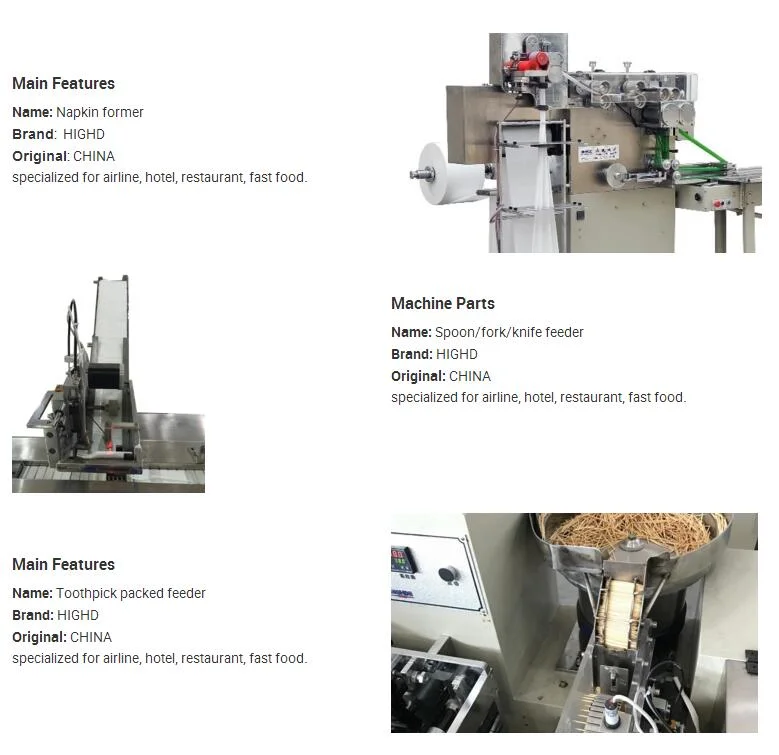 High Efficiency Napkin Folding Cutting Printing Machine Tableware Packaging Machine