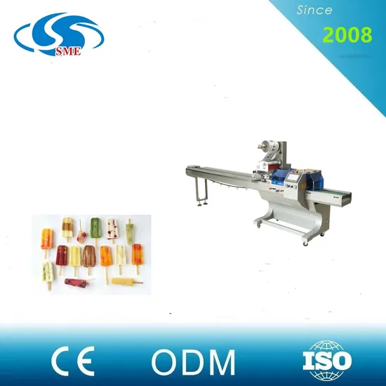 PLC Control Date Ball Protein Bar Automatic Horizontal Wrapper Pillow Packing Machine Cookie Cake Flow Wrapping Machine