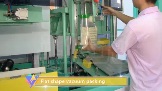 Rice Flat Shape Packing & Brick Shape Vacuum Pillow Packaging Machine