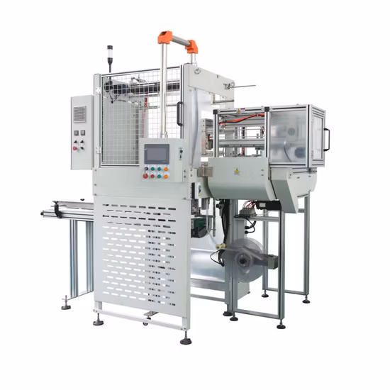 Full Automatic Paper Plastic Cup Lids Container Packing Machine and Case Erector Tape Sealing Machine