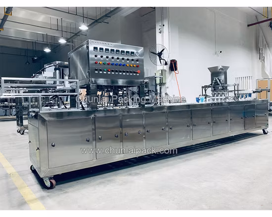 Beverage Packaging Food Pack Strained Yogurt Fill Set Yoghurt Greek Yoghourt Milk Dairy Packing Cup Filling Sealing Machine (BG60A)